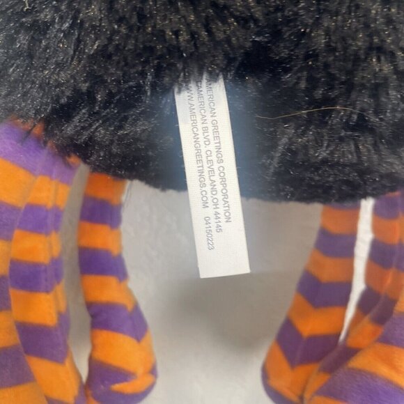 American Greetings Spider 11” Plush Stuffed Animal Toy Halloween Spooky Black - Picture 5 of 8